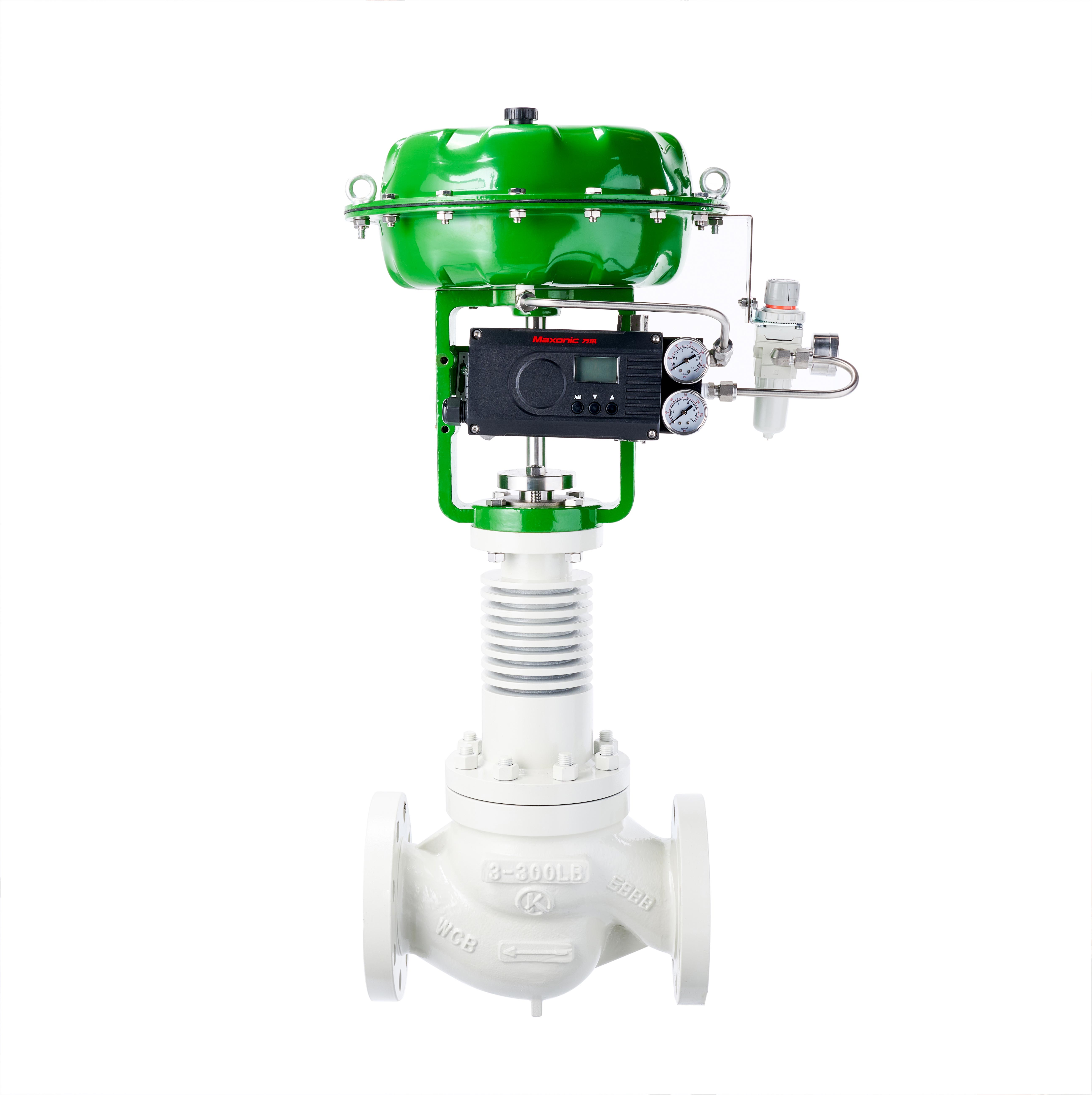 V&aacute;lvula pneum&aacute;tica de controle de alta temperatura com diafragma