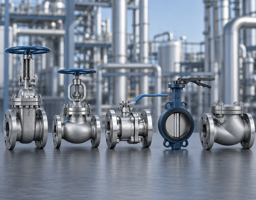 Quais são os principais tipos de válvulas industriais? 